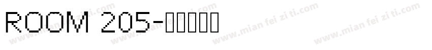 ROOM 205字体转换